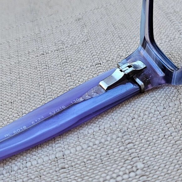 RL Ralph Lauren Women Glasses Frame Lilac/Black Eyeglasses RL6018 Made in Italy - Picture 10 of 12